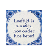 Delfts Blauw Tegel Leeftijd Wijn